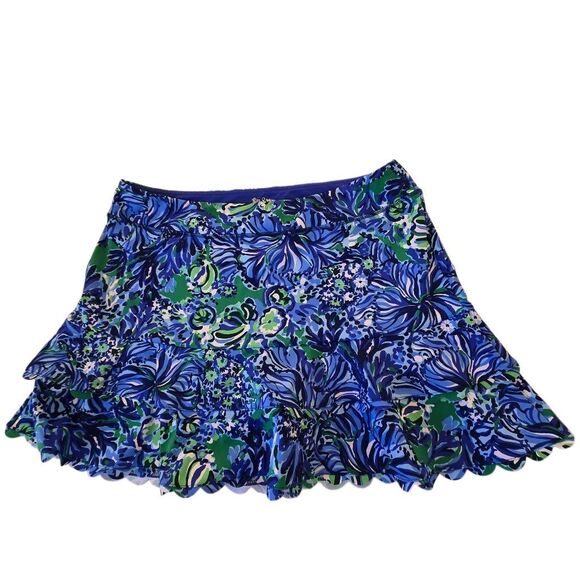 Lilly Pulitzer Women's High Rise Luxletic Perilla Athletic Skort Abaco Blue XL - Picture 12 of 12
